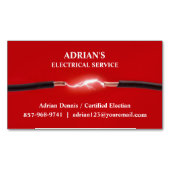Carte De Visite Magnétique Électricien (devant)