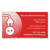 Carte De Visite Magnétique Électricien (devant)
