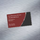 Carte De Visite Magnétique Électricien cool moderne (In Situ)