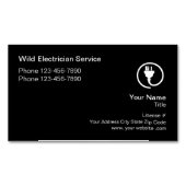 Carte De Visite Magnétique Électricien moderne unique (devant)