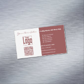 Carte De Visite Magnétique Élégance à deux tons : Salon professionnel des che (In Situ)