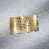 Carte De Visite Magnétique Élégant brossé d'huile métallique (In Situ)