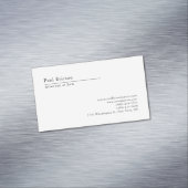 Carte De Visite Magnétique Élégant Classique Simple Professionnel (In Situ)