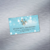 Carte De Visite Magnétique Élégant éleveur de chiens | Blue Boke (In Situ)