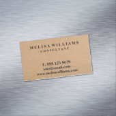 Carte De Visite Magnétique Élégant Kraft Russe (In Situ)