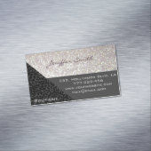 Carte De Visite Magnétique Élégant leopard glamour professionnel (In Situ)