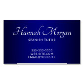 Carte De Visite Magnétique Elegant Marine Ombre (devant)