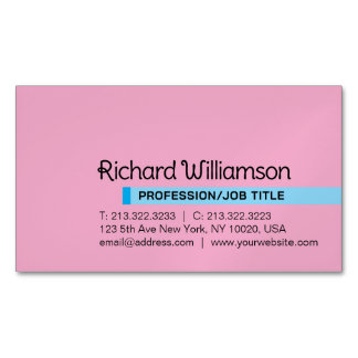 Carte De Visite Magnétique Élégant minimaliste moderne personnalisé professio