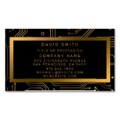 Carte De Visite Magnétique Élégant professionnel de luxe (devant)