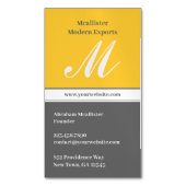 Carte De Visite Magnétique Emblème initial (devant Vertical)