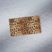 Carte De Visite Magnétique Empreinte de léopard noir Brown (In Situ)