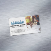 Carte De Visite Magnétique Engineers Blueprints | City Skyline (In Situ)