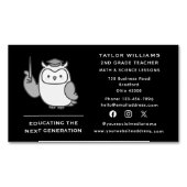 Carte De Visite Magnétique Enseignant Professeur Professeur Professeur Profes (devant)