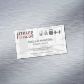 Carte De Visite Magnétique Entraînement de force physique | Icônes d'équipeme (In Situ)