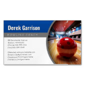 Carte De Visite Magnétique Entraîneur de Bowling | Offre Sport Parfaite (devant)