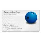 Carte De Visite Magnétique Entraîneur de Bowling | Sport (devant)