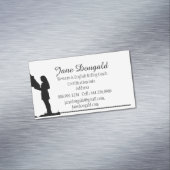 Carte De Visite Magnétique Entraîneur instructeur d'équitation sur mesure (In Situ)
