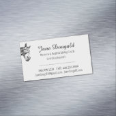 Carte De Visite Magnétique Entraîneur instructeur d'équitation sur mesure (In Situ)