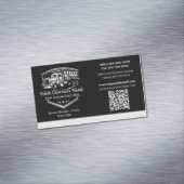 Carte De Visite Magnétique Entreprise de camionnage professionnel Code QR (In Situ)