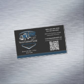 Carte De Visite Magnétique Entreprise de camionnage professionnel Code QR (In Situ)