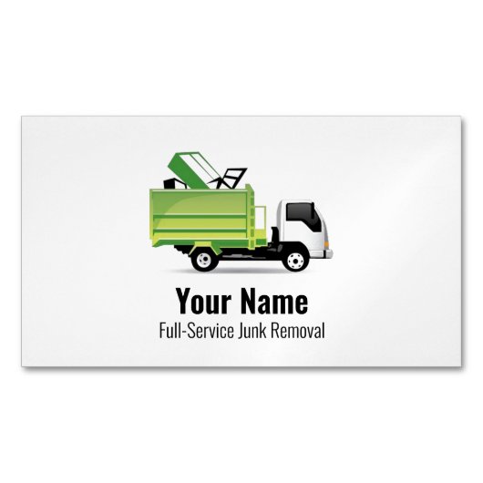 Carte De Visite Magnétique Entreprise de traitement des déchets de déchets de (devant)