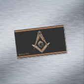 Carte De Visite Magnétique Esprit maçonnique (Golden) (In Situ)