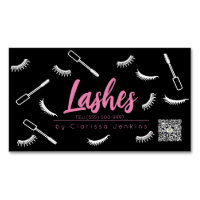 Étendues Eyelash rose et noir