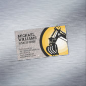 Carte De Visite Magnétique Excavateur | Logo Earth Mover (In Situ)