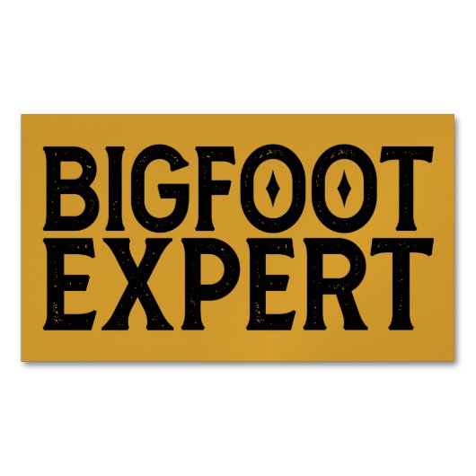 Carte De Visite Magnétique Expert Bigfoot (devant)