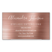 Carte De Visite Magnétique Extensions Eyelash rose Gold Blush Pink (devant)