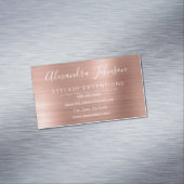 Carte De Visite Magnétique Extensions Eyelash rose Gold Blush Pink (In Situ)