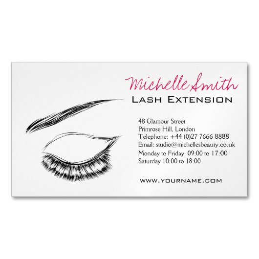 Carte De Visite Magnétique Eye Sketch Mascara Lash Extension (devant)