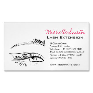 Carte De Visite Magnétique Eye Sketch Mascara Lash Extension