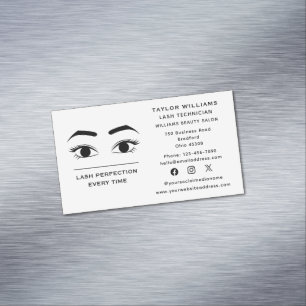 Carte De Visite Magnétique Eyelash Extensions Lashes Lash Yeux Social Media