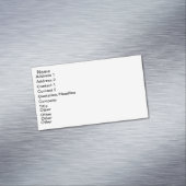 carte de visite magnétique fait sur commande (In Situ)