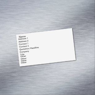 carte de visite magnétique fait sur commande