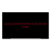 carte de visite magnétique fait sur commande (devant)