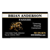 Carte De Visite Magnétique Farrier (devant)
