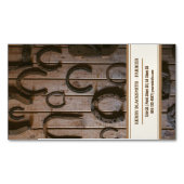 Carte De Visite Magnétique Farrier Horseshoe et Trim (devant)