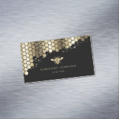 Carte De Visite Magnétique fausse feuille d'or simulée (In Situ)