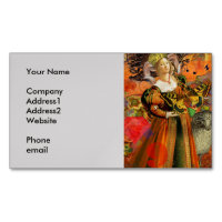 Femme Bélier Orange : Collage d'art antique gothiq