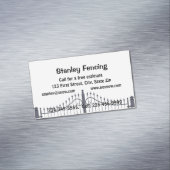Carte De Visite Magnétique Fentes de clôture personnalisées (In Situ)