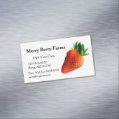 Carte De Visite Magnétique Ferme de fraises (In Situ)