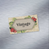 Carte De Visite Magnétique Ferme vintage aux fraises (In Situ)