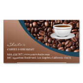 Carte De Visite Magnétique Fèves de café (devant)