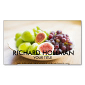 Carte De Visite Magnétique Figues fraîches et raisins (devant)