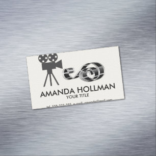 Carte De Visite Magnétique Film, bande et caméra