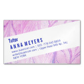 Carte De Visite Magnétique Fine pink marbled (devant)