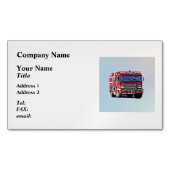 Carte De Visite Magnétique Fire Engine (devant)