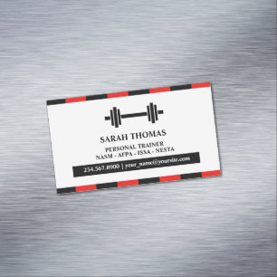 Carte De Visite Magnétique Fitness du formateur personnel